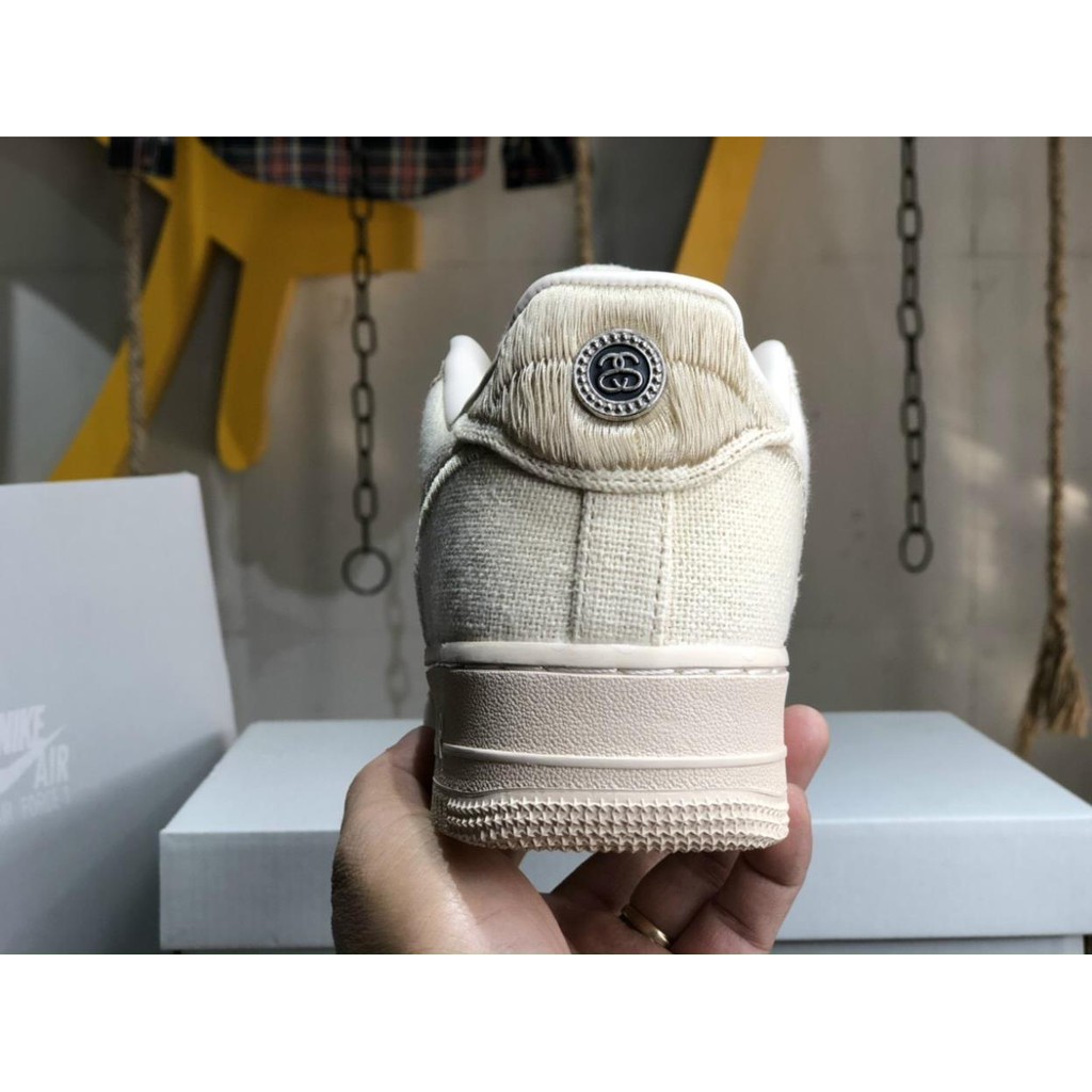 Giày Sneaker Cổ Thấp  AF1 - Air Force 1 x Stussy Fossil Stone | BigBuy360 - bigbuy360.vn