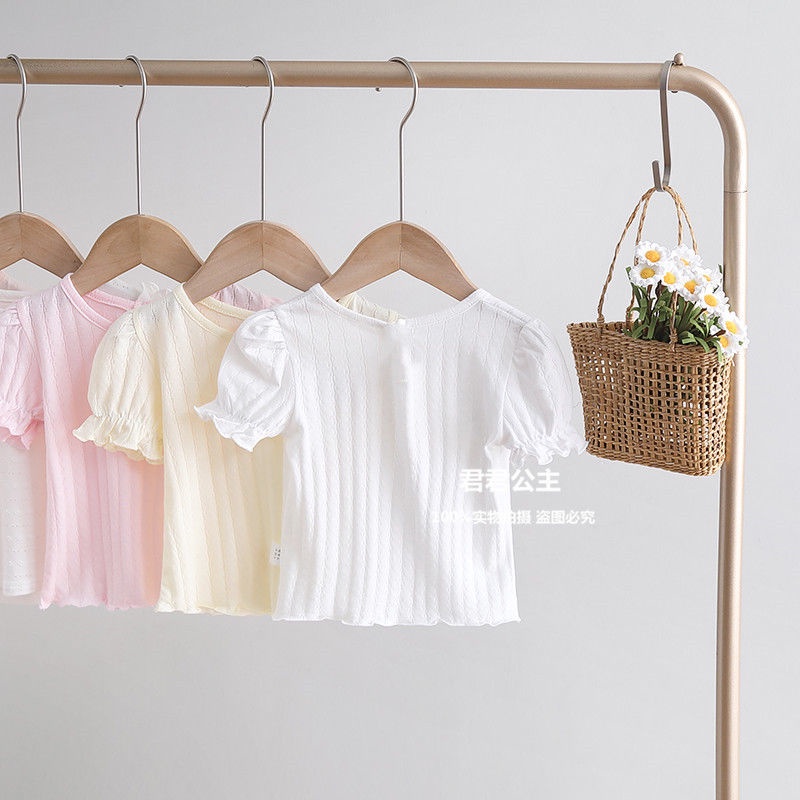 Áo Thun Cotton Tay Ngắn Phong Cách Nhật Bản Hàn Quốc Mới Dành Cho Bé Gái