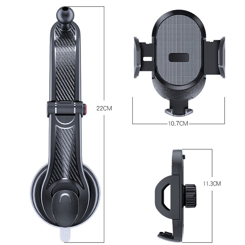 Giá đỡ điện thoại ES33 - hít táp lô không vướng tầm nhìn