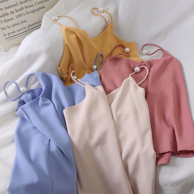 [ORDER] Áo 2 dây đính ngọc [ảnh thật ở cuối]