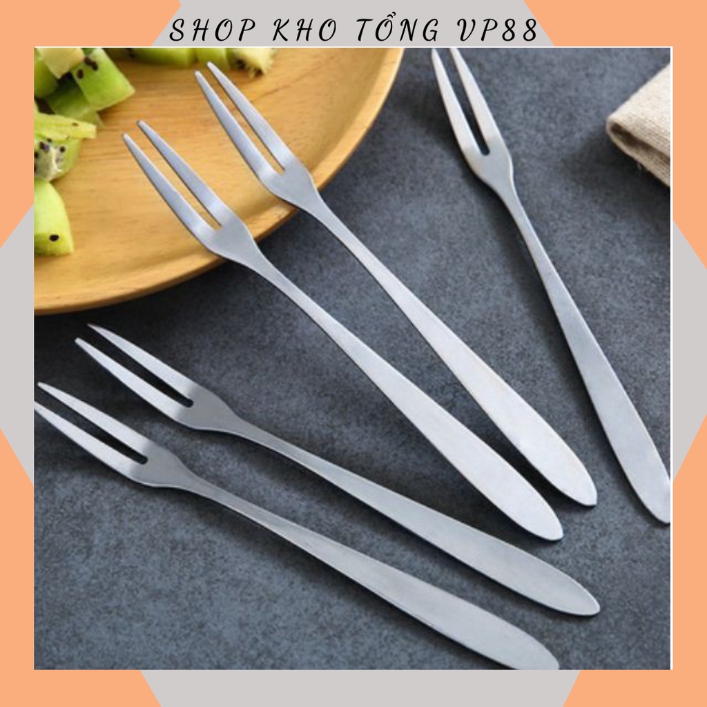 Combo 10 Dĩa INOX ĂN TRÁI CÂY 88058 SHOP KHO TỔNG VP88