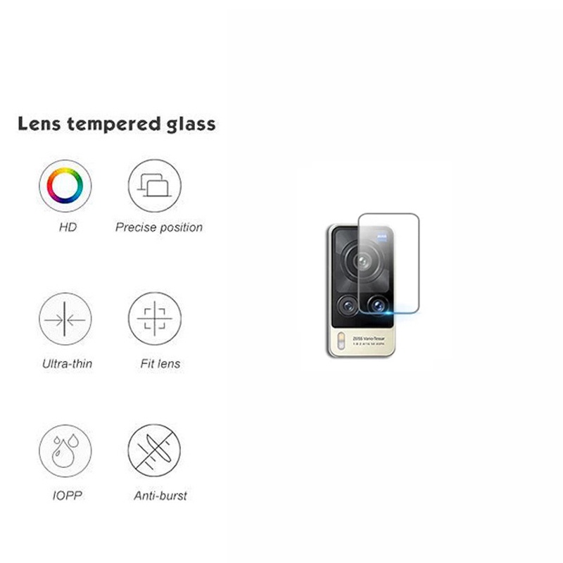 Kính cường lực bảo vệ màn hình + miếng dán camera cho Vivo Y72 Y31 X60 Pro+ V20 SE 2021 X50 V20 Pro Y20 Y20i Y20S X60