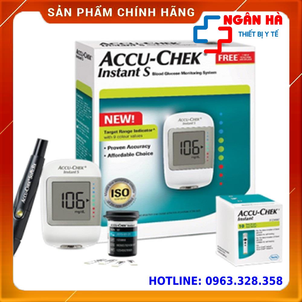 Combo máy đo đường huyết accu-chek instant mg/dl - [Hàng công ty]
