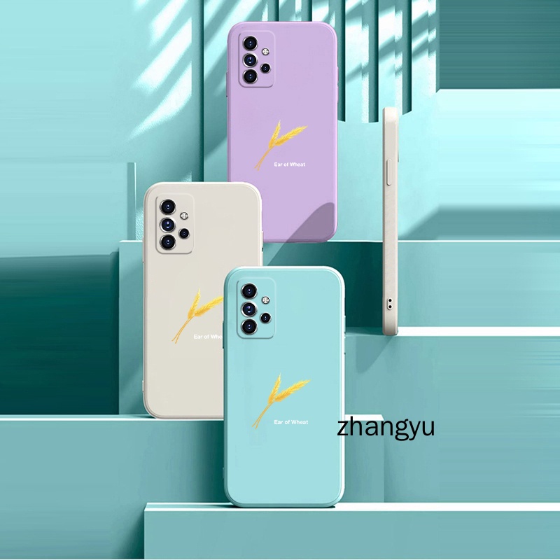 Ốp lưng Samsung a32 a52 a72 4G 5g silicone TPU vàng lúa mạch trường hợp điện thoại Samsung a32 a52 a72 4G 5g
