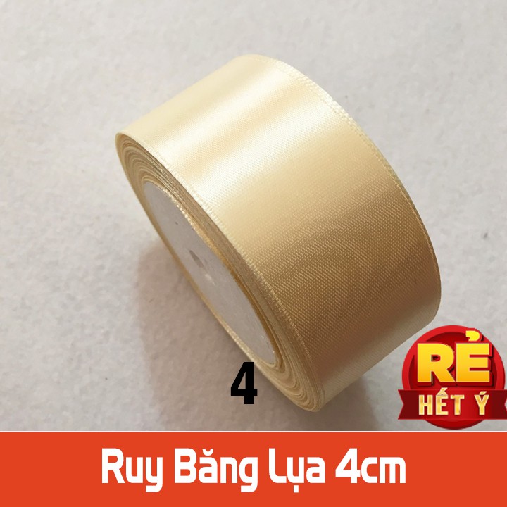 Ruy Băng Lụa đẹp bản 4cm - Đồng giá 3k/mét