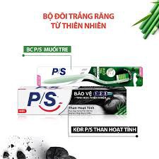 Combo KĐR P/S than hoạt tính 180g + BC P/S muối tre