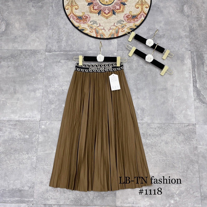 [ Mã WASTRUN4 giảm 10% tối đa 30K đơn 99K] CHÂN VÁY XẾP LY DẠ CẠP CHỮ NHIỀU MS12678 | BigBuy360 - bigbuy360.vn