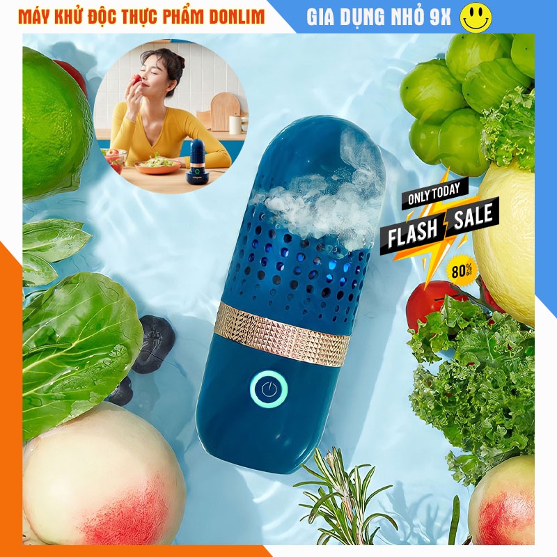 Máy khử độc hoa quả thực phẩm DonLim, máy khử trùng, tiệt trùng bỏ dư lượng thuốc bảo vệ thực phẩm không dây