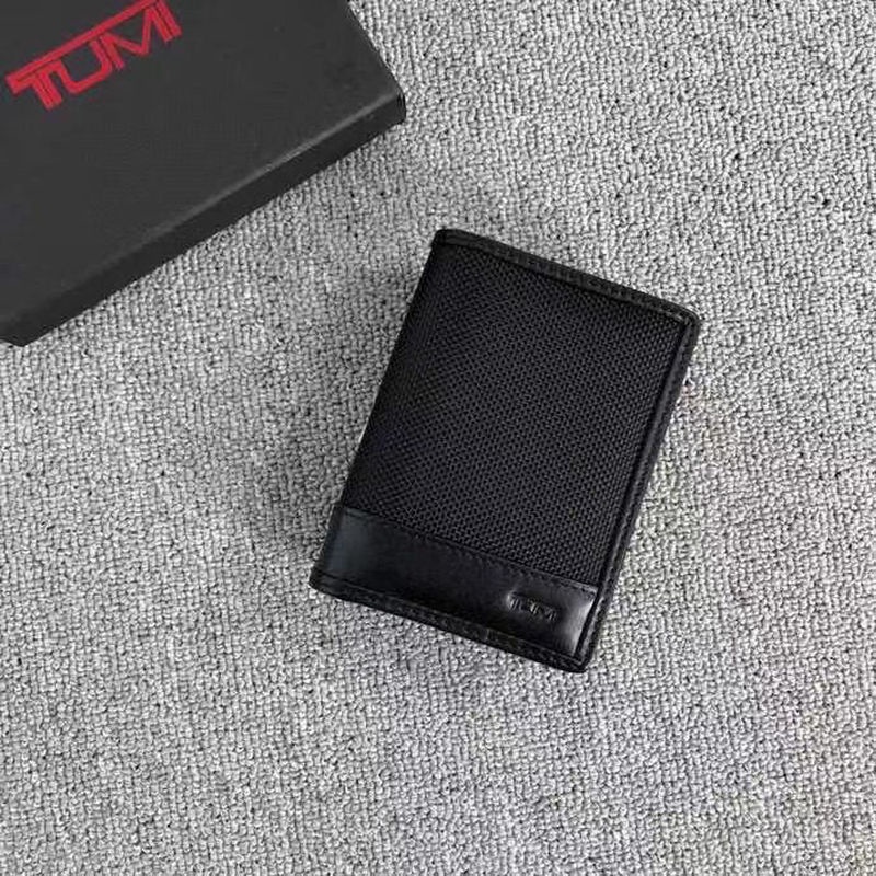 Tumi 421702 Ví Đựng Thẻ Bằng Nylon Da Bò Kèm Hộp Đếm Tiện Dụng