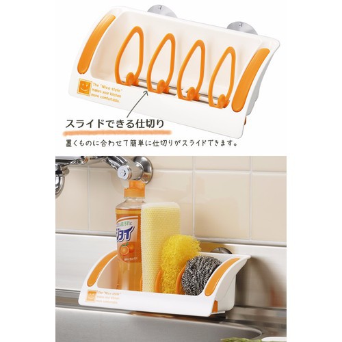 [Hỏa Tốc HN] Giá để chai nước rửa bát, miếng rửa bát thông minh INOMATA Nội địa Nhật Bản