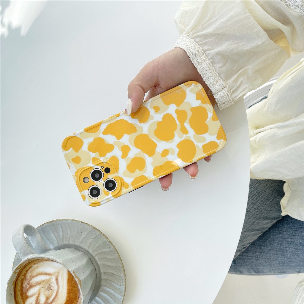 Mềm Ốp Điện Thoại Nhựa Dẻo Họa Tiết Hoạt Hình Màu Vàng Dễ Thương Cho Iphone12 Mini 11 Pro Max 7 / 8plus Se2020 X / Xs Xr Xsmax | BigBuy360 - bigbuy360.vn