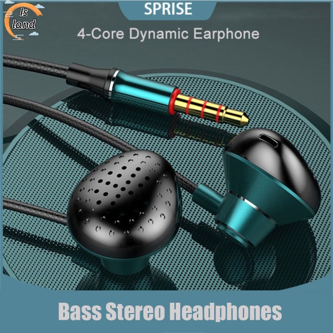 Tai Nghe Nhét Tai T3 Jack 3.5mm Âm Thanh Siêu Trầm Có Nút Điều Khiển Tiện Dụng