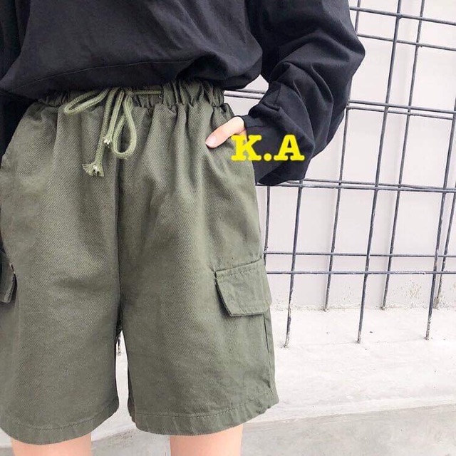 [Mã WASTUP5 giảm 10% tối đa 20K đơn 99K] Quần đùi kaki nắp túi KAY727 | BigBuy360 - bigbuy360.vn