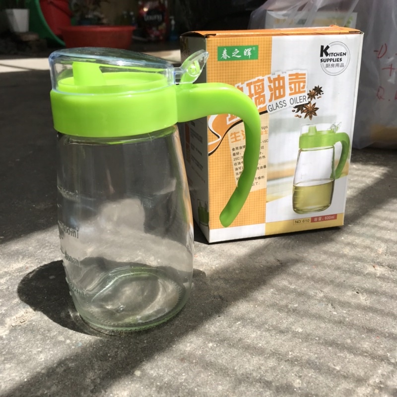 Bình đựng nước mắm, dầu giấm thuỷ tinh