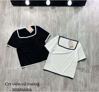 Áo crt viền cổ vuông -ND