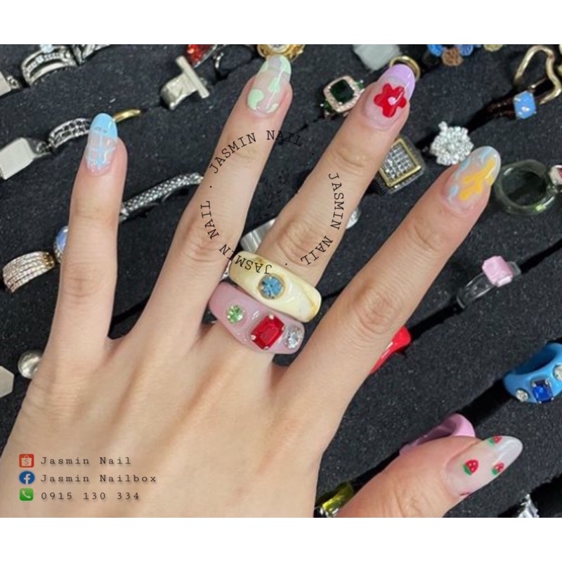 [Mã NHUQAD giảm 10% đơn 100k][NAIL BOX] Nailbox móng úp thiết kế sẵn mẫu desgin hàn quốc