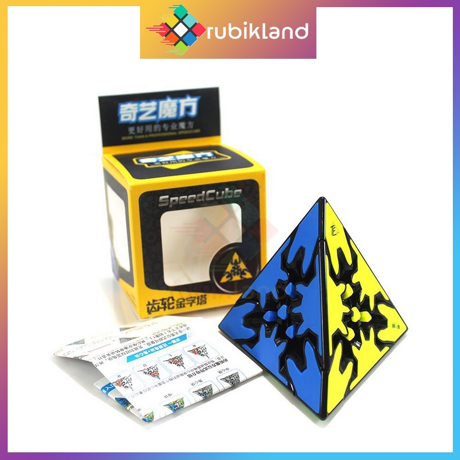 Rubik QiYi Pyraminx Gear Cube Rubic Biến Thể Bánh Răng QiYi Gear Series Đồ Chơi Trí Tuệ Trẻ Em