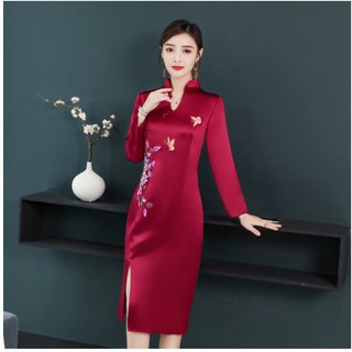 Đầm sườn xám cách tân phong cách vintage
