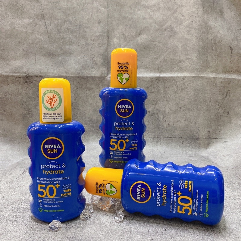 Kem chống nắng dạng xịt Nivea Sun SPF 50+ Ultra Beach Protect Spray 200ml