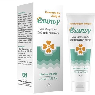 [Hàng Chính Hãng] Kem dưỡng ẩm, chống nẻ Esunvy Tuýp 50g