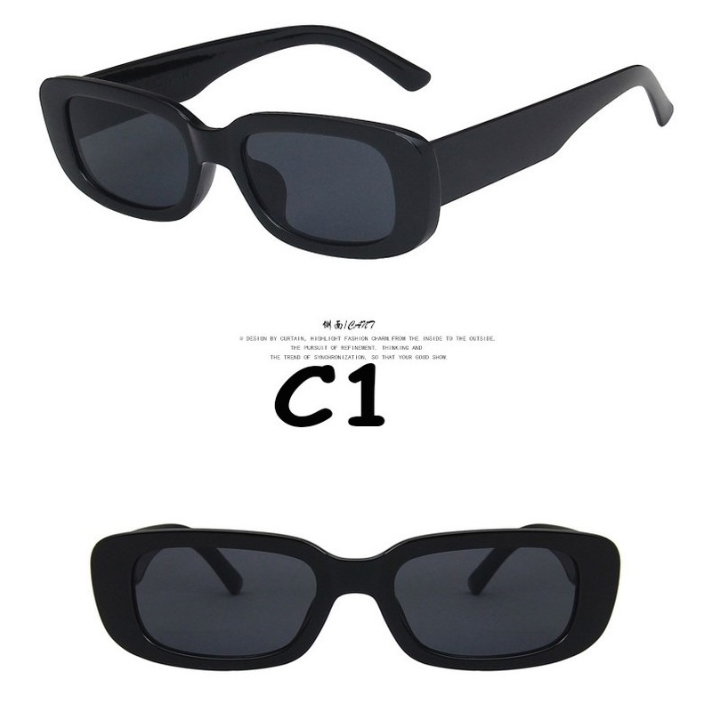 Mắt kính gọng vuông nhỏ phong cách retro thời trang 2021 dành cho nam và nữ