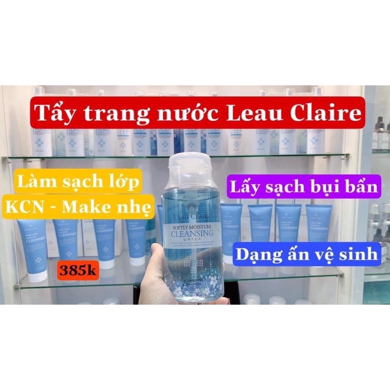 Nước tẩy trang dịu nhẹ Leau Claire - chính hãng Hàn Quốc