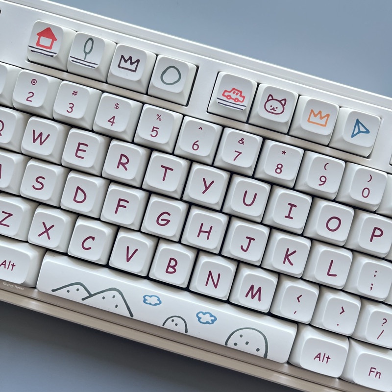 Graffiti Keycap XDA Cấu hình PBT Dye Phụ Bàn phím cơ Keycap 127 Phím