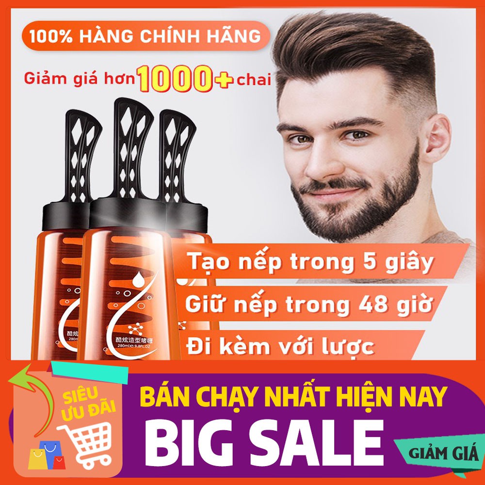 Gel vuốt tóc nam cao cấp kèm lược tiện dụng thân thiện với mọi loại tóc[Siêu Rẻ]