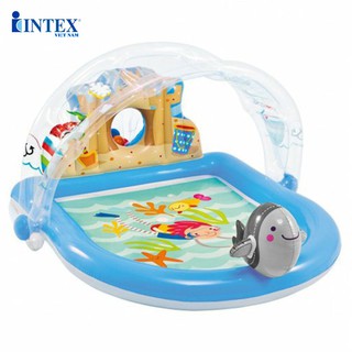 Bể bơi phao mái che phun mưa intex 57421