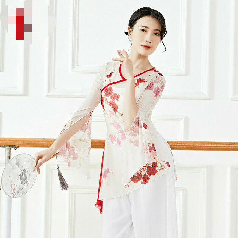 Áo lưới hoa xẻ tay múa cổ trang Trung Quốc A123