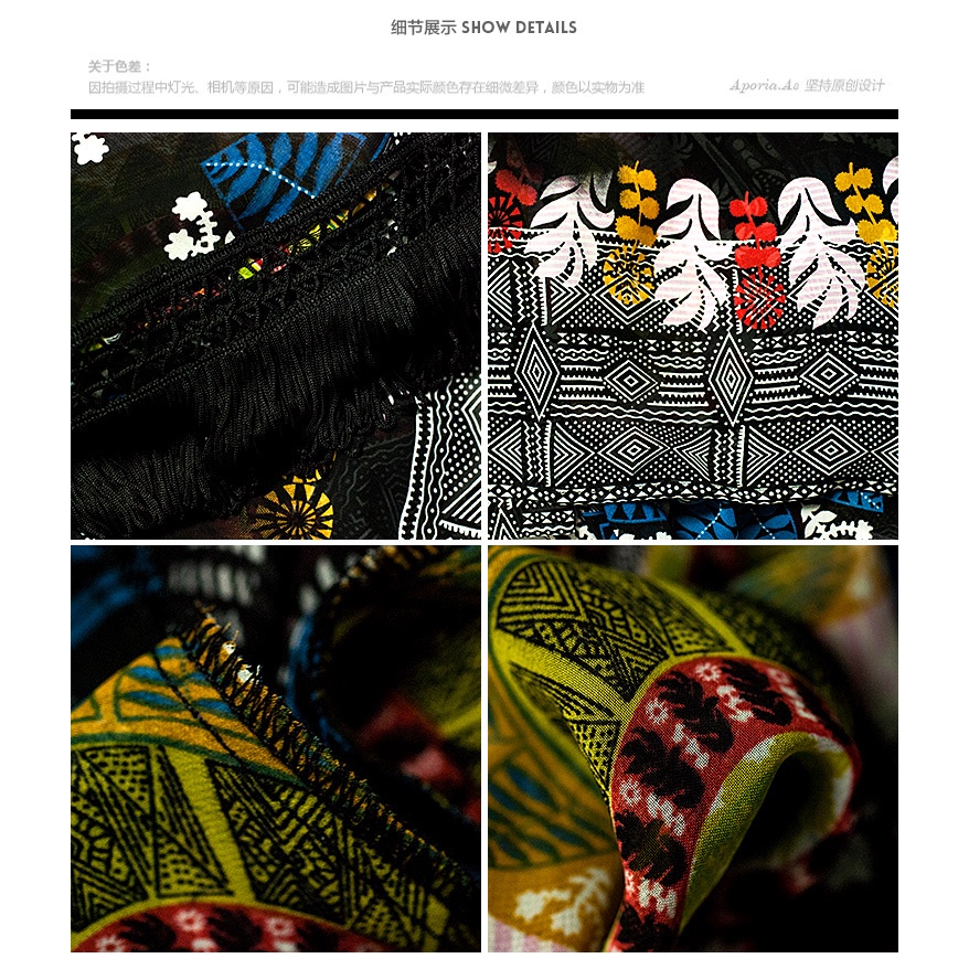 Áo khoác cardigan chiffon dáng dài in họa tiết dân tộc phối tua rua thời trang mùa hè cho nữ
 | BigBuy360 - bigbuy360.vn