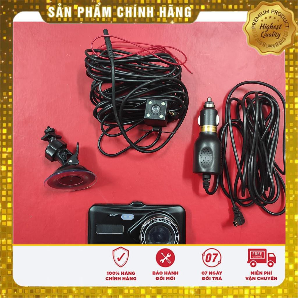 Camera hành trình trước sau cho xe ô tô full HD 1080 _T002 ,có đế hút chân không _tặng kèm thẻ nhớ 32GB