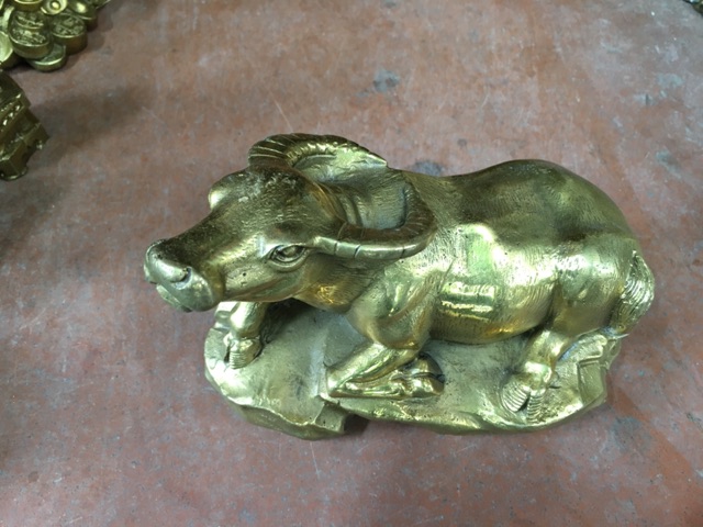 Tượng Trâu Nằm trên đá Bằng Đồng