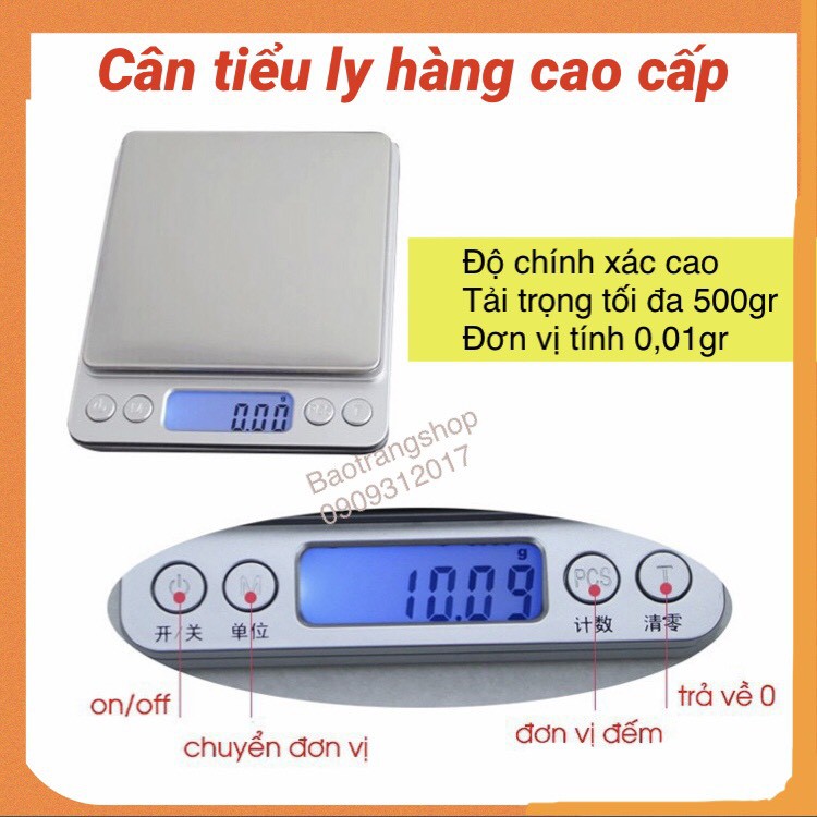 [Siêu rẻ] Cân tiểu ly hàng cao cấp độ chính xác cao, đơn vị tính 0.01g