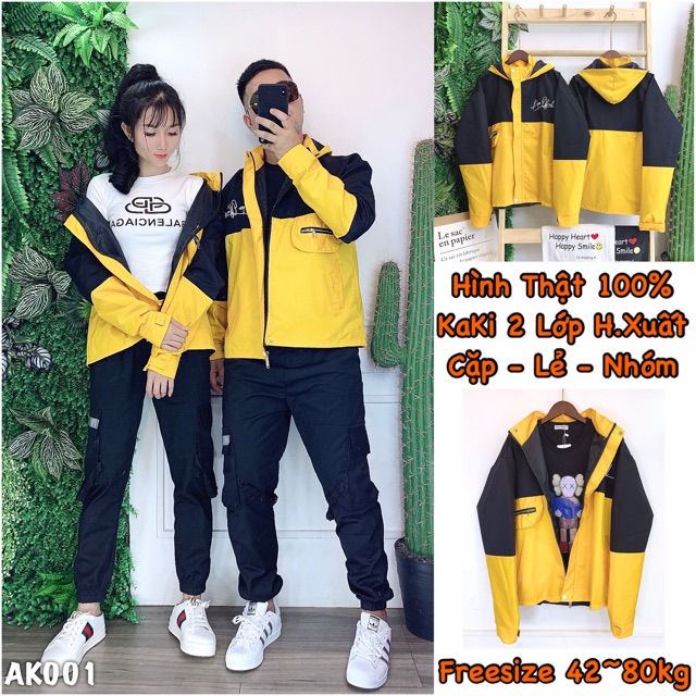 🌈𝐆𝐈𝐀́ 𝐗𝐔̛𝐎̛̉𝐍𝐆💢001 Áo Khoác KaKi - Hàng 2 Lớp Phối Màu Mẫu Mới. Unisex - Hottrend | BigBuy360 - bigbuy360.vn