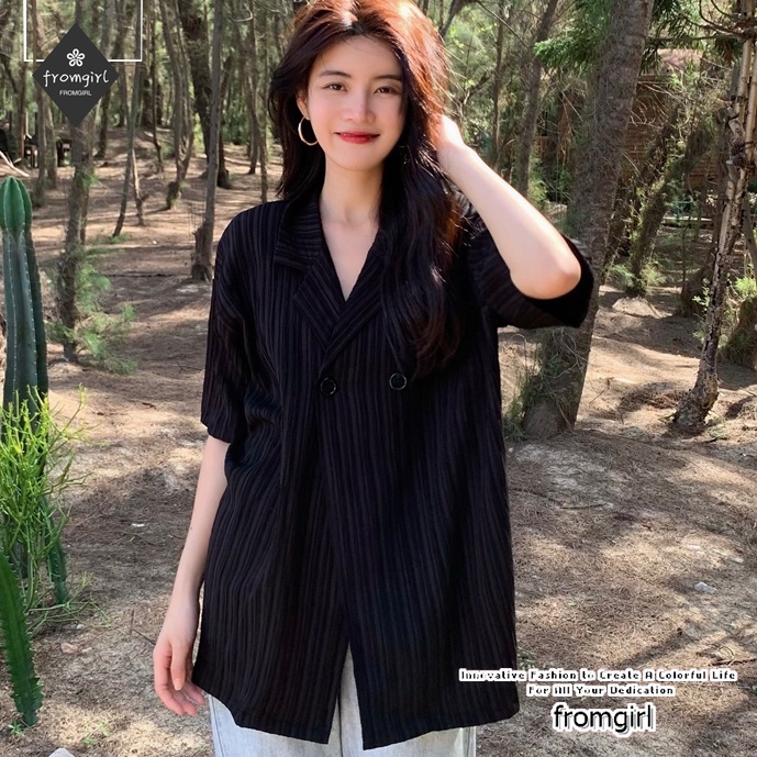 Áo Sơ Mi Tay Ngắn Mỏng Màu Sắc retro Thời Trang Mùa Hè Cho Nữ