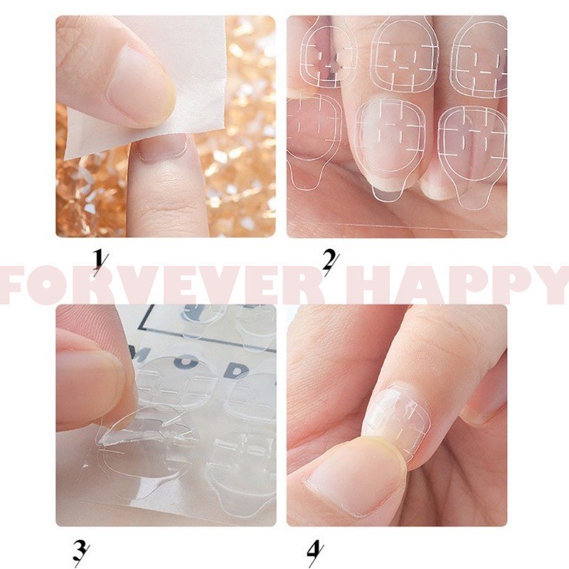 Miếng Dán Móng Giả Silicon Tạm Thời Tấm 12 Miếng Và 24 Miếng Cici.nail