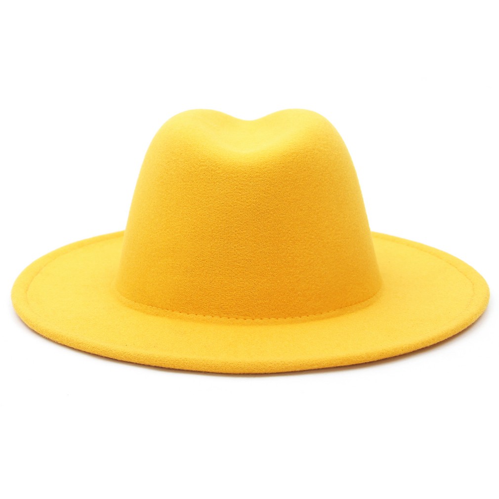 Mũ rộng vành màu trơn thời trang cá tính phong cách Hàn Quốc cho nữ