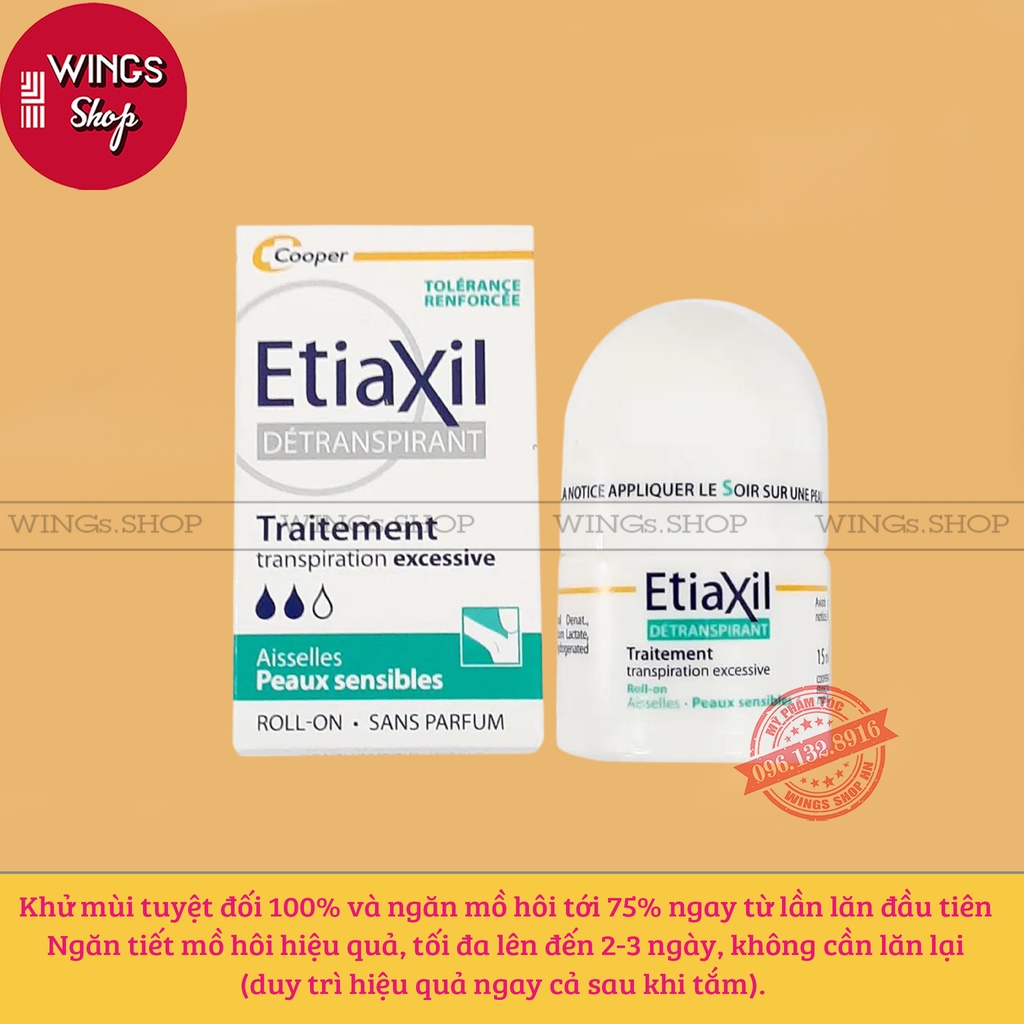 Lăn Khử Mùi EtiaXil Dành Cho Da Nhạy Cảm 15ml