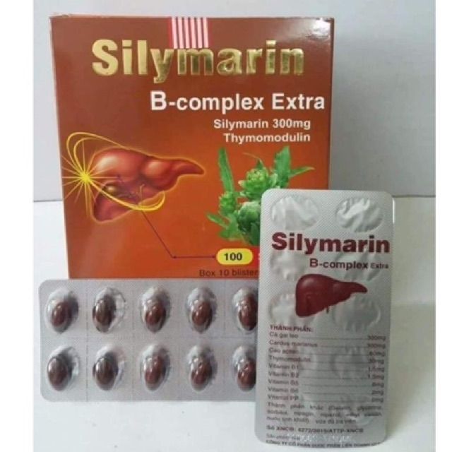 (Nhà Thuốc) Bổ gan  silymarin complex xtra  hộp 100 v