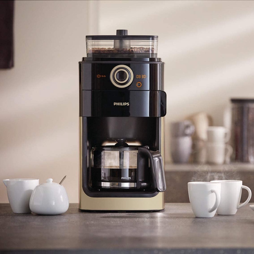 Máy pha cafe Philips HD7769/00, HD7768/90 tự động xay nhỏ hạt cà phê, hạt khô [nhập Đức chính hãng]