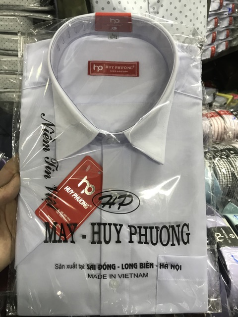 Áo sơ mi nam trung niên cộc tay hàng công ty đẹp ảnh thật