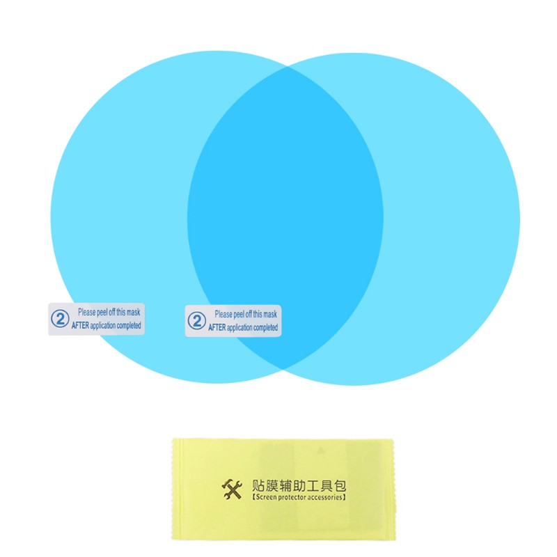 Set 2 miếng dán gương chiếu hậu xe hơi chống sương mù