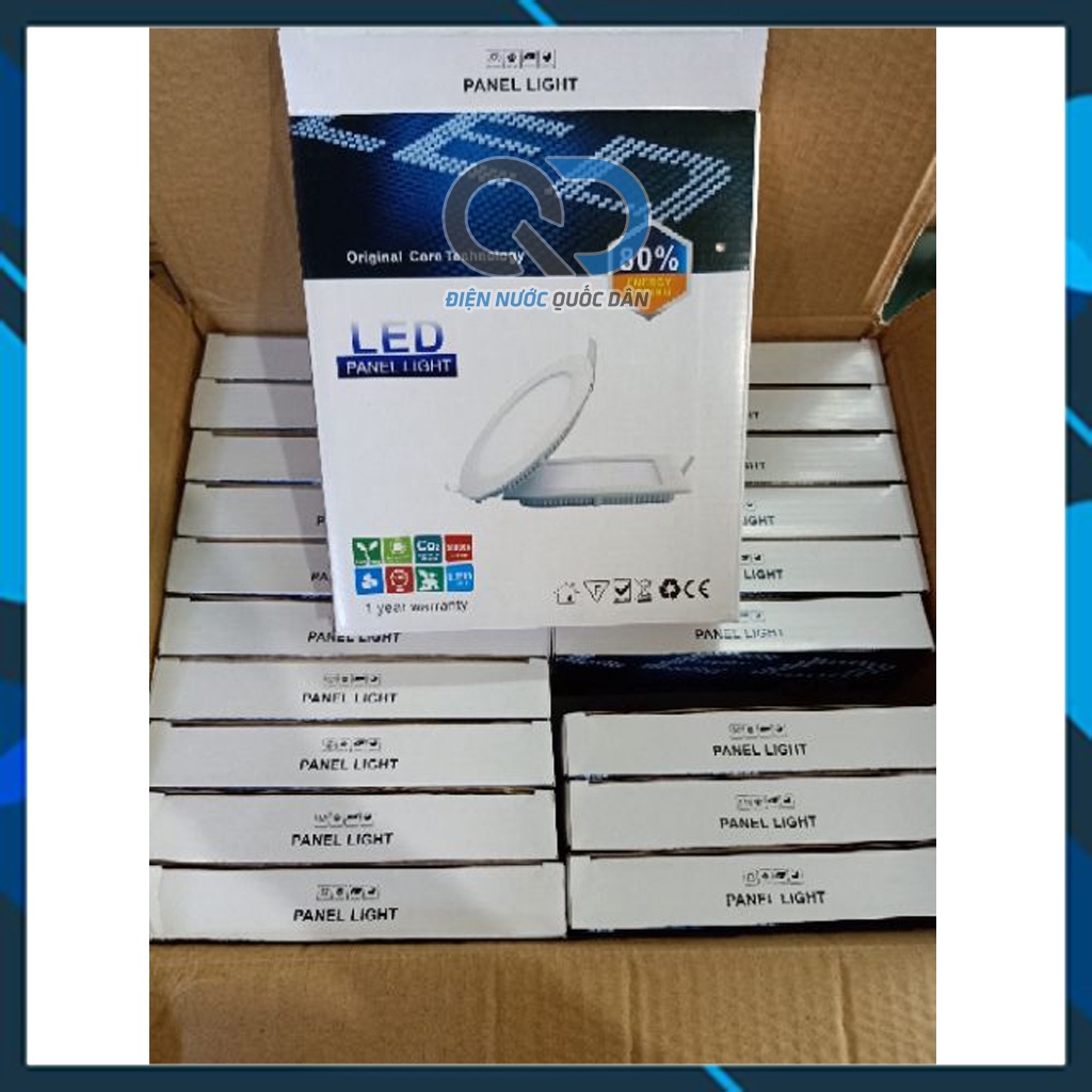 Đèn Led Panel Âm Trần siêu mỏng 12w phi 150 Trắng Vàng