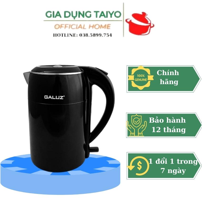 Ấm Đun Nước siêu tốc mini Galuz Gk02 - Dung tích 1.8L - Thương Hiệu Pháp - BH 12 Tháng