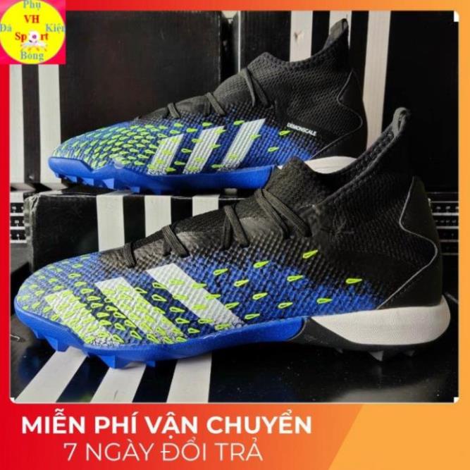 Giày đá bóng sân cỏ nhân tạo Adidas Predator Freak.3 TF Xanh Dương l !! 📸