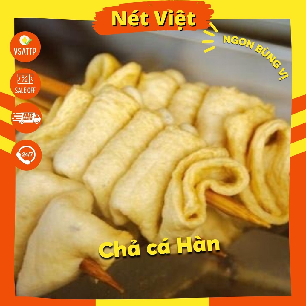 Chả Cá Hàn Busan Jagalchi Hwangong Umook, Chả Cá Chiên Bích Trăm Gói 450gr