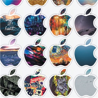 Combo 30 miếng sticker iphone dán nón bh, vali, laptop