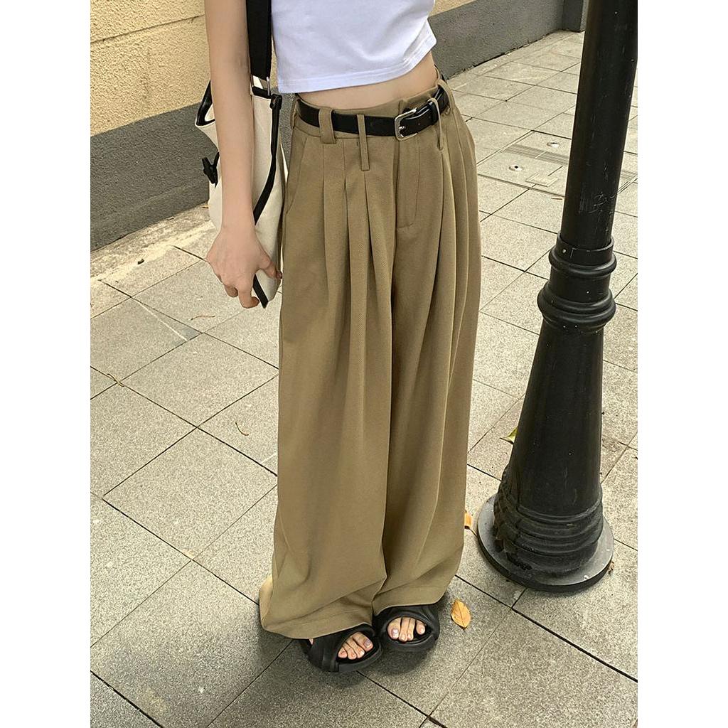 Quần Dài Ống Rộng Lưng Cao Thời Trang Mùa Xuân Mới Dành Cho Nữ 61320