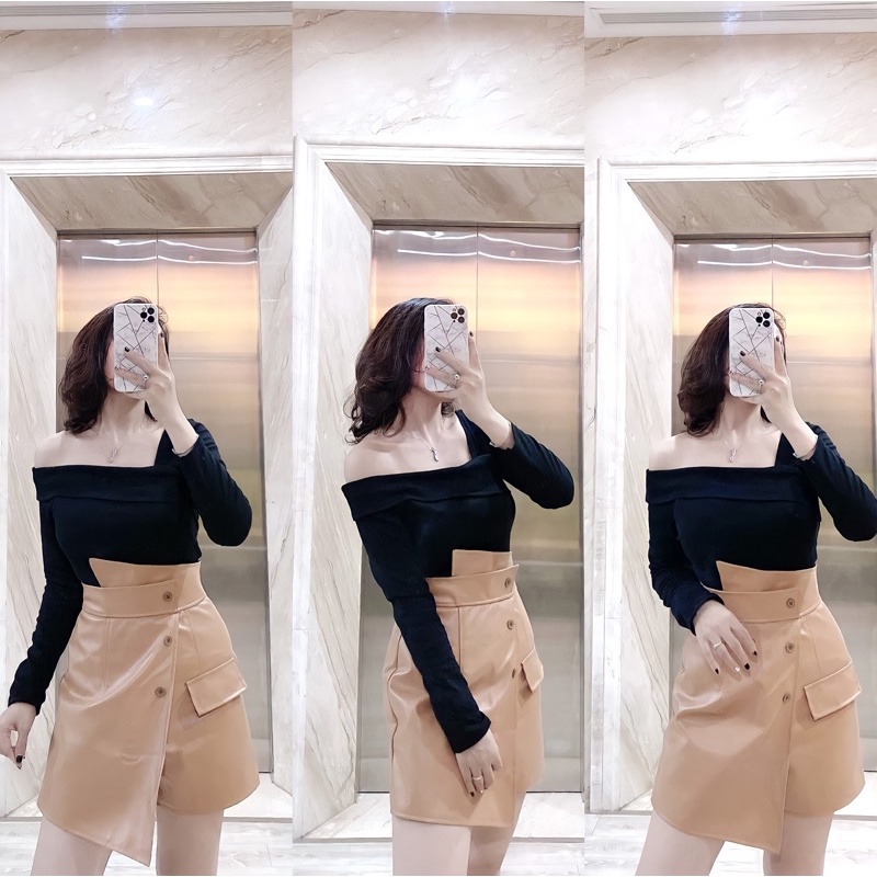 Chân Đầm Da 💋Sooc giả váy vạt chéo | BigBuy360 - bigbuy360.vn